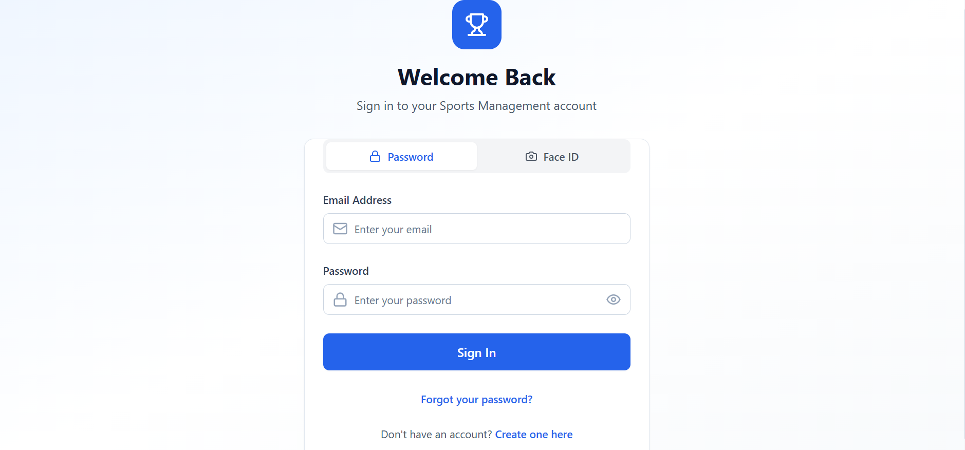 Login Interface